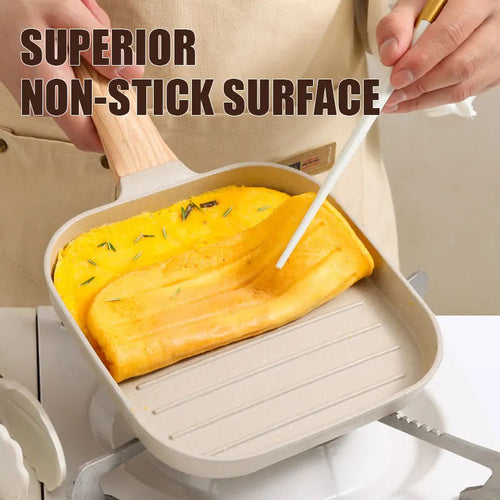 Nonstick Grill Pan for All Stove 19cm/7.5 Inch Square Steak Grilling
